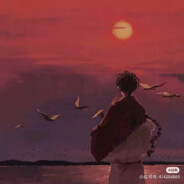 山中寻花的小男孩