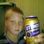 German Kid Drinking  Beer