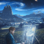 独卧旷野望星空