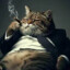 A fat cat with a fat cigar