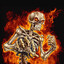Cool ass flaming skeleton