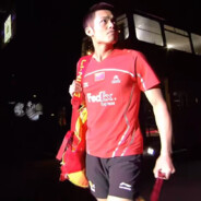 她说她是在跑步