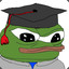 Frog with a scholar