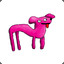 pink doglike creature