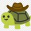 just a turtle throwin gang signs