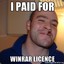 I paid for WinRAR