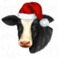Decorative Christmas cow