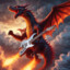 Dragon with a Guitar