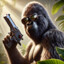 Macac Gorilla اصعب قرد ف