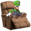 Luigi on a LaZ-Boy