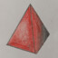 red tetrahedron