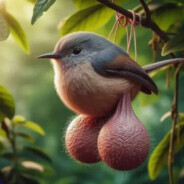 Bird With Fat Nuts