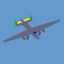 OpenGL 3D aeroplane render