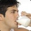 Guy Enjoying Milk