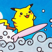 Surfing Pikachu