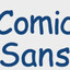 Fuente de Texto Comico Sans