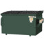 125540-WEB-GRN 2 Yard Dumpster