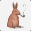 A Pipe-Smoking Rabbit