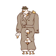 100 Ducks in a trench coat