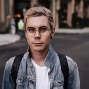 smart man with glasses