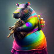 PrzebranyZaKobieteHipopotamLGBT