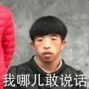 我哪敢说话呀！