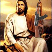 Jesus with an AK
