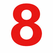𝟖