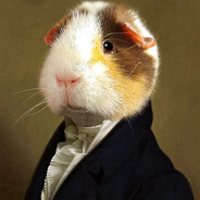 guinea pig in a suit