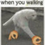 When you are walking