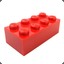 2x4RedLegoBrick