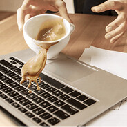 Spilled coffee on PC