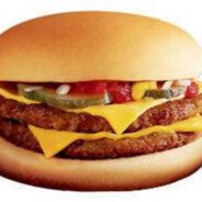 麦当劳双层吉士汉堡