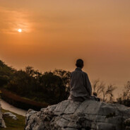 人生犹如西山月