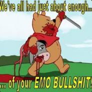 pooh bear is quite pissed off