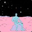 Sad Dr. Manhattan On Mars