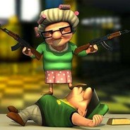 八旬老太单手压AK