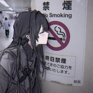 On a smoke break