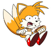 Tails Choking on a Chili Dog