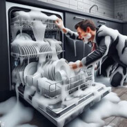 soapy dishwasher disaster