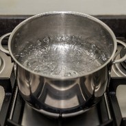 Boiling water