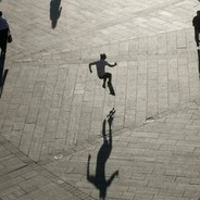 逆光中是你的影子