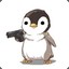 penguin with a gun