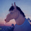 sad horse