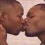 2 black boys kissing