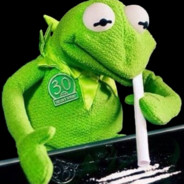 Kermit the coke addict