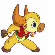 两角尖尖大角牛