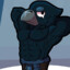 Crow on Tren