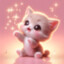 ❤️ Cute Pink Kitten ❤