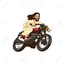 Jesus on a motobike